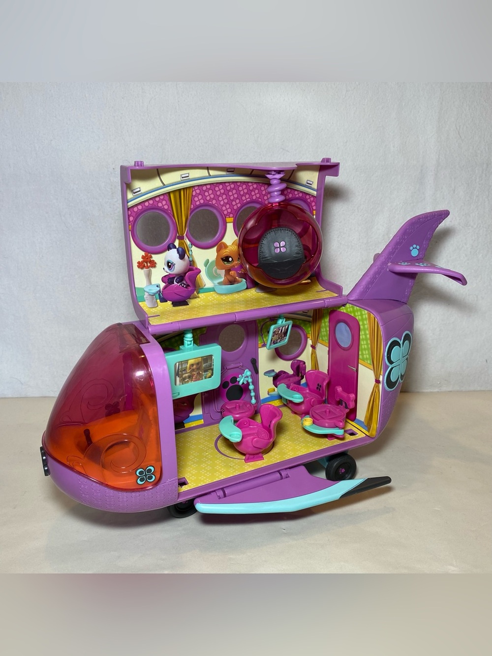 Littlest Pet Shop Blythe Loves Pet Jet Playset Toy 2010 Hasbro LPS Plane RARE